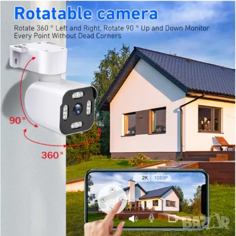 IP камера 3MP BULLET PRO  , нощно виждане, двупосочно аудио, аларма, водоустойчива IP66, снимка 6 - IP камери - 49461483