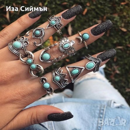 Комплекти пръстени, снимка 6 - Бижутерийни комплекти - 32287687