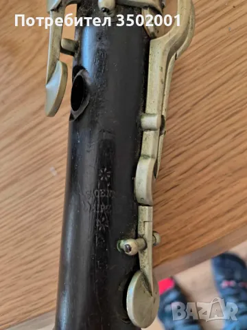 B-Кларинет около 1920 Otto Moennig Leipzig с куфар, мундщук Meyer New York, снимка 9 - Духови инструменти - 49282639