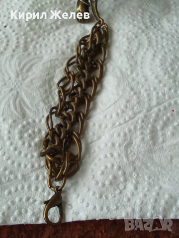 Стара бронзова гривна в формата на лястовица 50978, снимка 5 - Гривни - 53582196