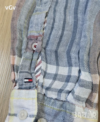 Мъжка ленена риза Tommy Hilfiger - L , снимка 5 - Ризи - 51084444