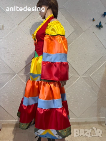 Костюм за ромски танци от три части, снимка 3 - Детски рокли и поли - 53524178