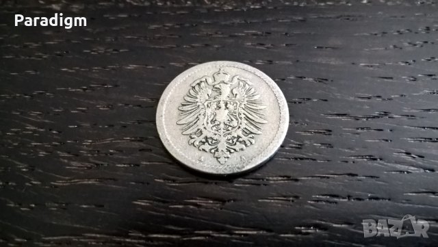 Райх монета - 5 пфенига | 1889г.; серия A, снимка 2 - Нумизматика и бонистика - 28578686