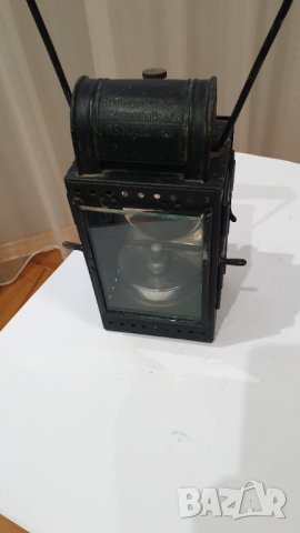 Античен немски Железопътен фенер Osnabruck, снимка 8 - Антикварни и старинни предмети - 42978070