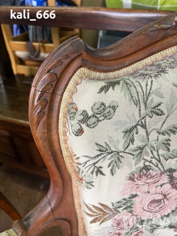 Старинно кресло внос от Нидерландия, снимка 10 - Дивани и мека мебел - 53427484