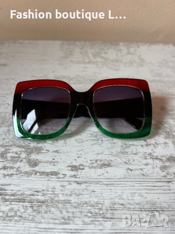 GUCCI Квадратни големи слънчеви очила ❤️💚🖤, снимка 6 - Слънчеви и диоптрични очила - 44900193