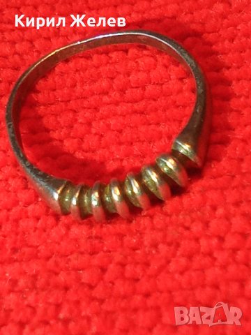 Старинен СРЕБЪРЕН АРТ ДЕКО ПРЪСТЕН ВИСОКА ПРОБА СРЕБРО АВТОРСКА РЪЧНА МАЙСТОРСКА ИЗРАБОТКА 39899, снимка 2 - Антикварни и старинни предмети - 42928837