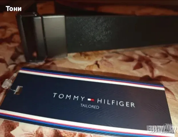 TOMMY HILFIGER Оригинал Нов Двулицев Дамски Колан Естествена Кожа 105см. , снимка 9 - Колани - 48970519