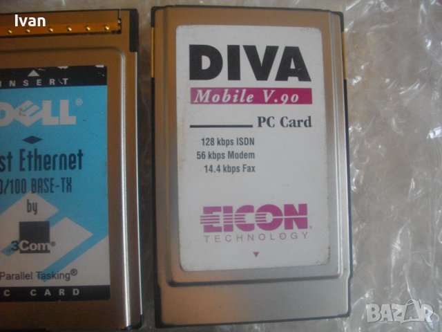 Мрежова Карта LAN Карта-Wireless-Лот 11бр-Различни-Multi-functional PC Card-IBM-DACOM-DELL-DIVA-Mega, снимка 9 - Други - 43361582