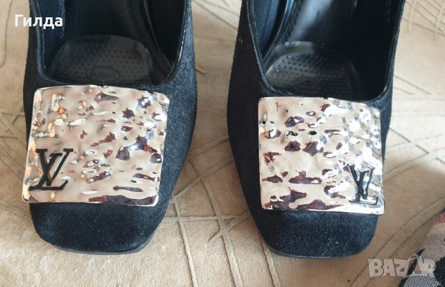 оригинал Louis Vuitton токчета 38,5 налично, снимка 3 - Дамски обувки на ток - 40803371