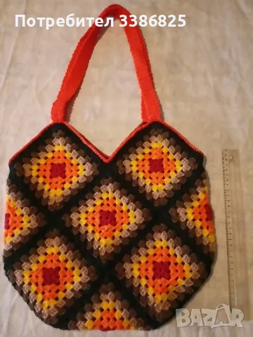 Плажна чанта ръчно изплетена, снимка 1