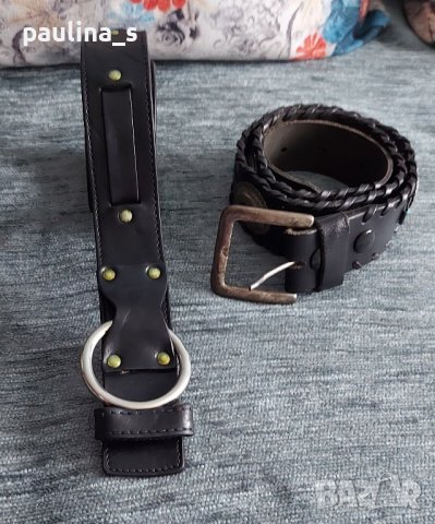 3 броя / Естествена кожа / маркови колани / колан / genuine leather belt , снимка 4 - Колани - 43618138