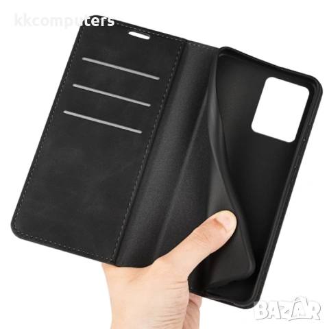Motorola Moto G14 Wallet Кожен Калъф и Протектор, снимка 7 - Калъфи, кейсове - 53151275