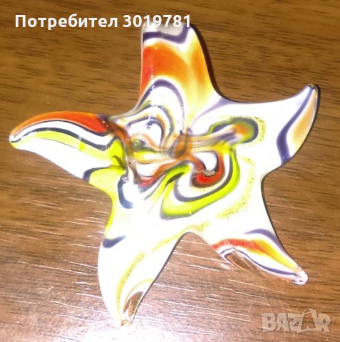 Висулка за колие Морска звезда Мурано стъкло, снимка 2 - Колиета, медальони, синджири - 33037578