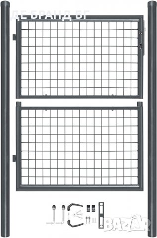 Градинска врата (единична), 105 х 150 см, сива GY15GD02, снимка 1 - Други - 35633631