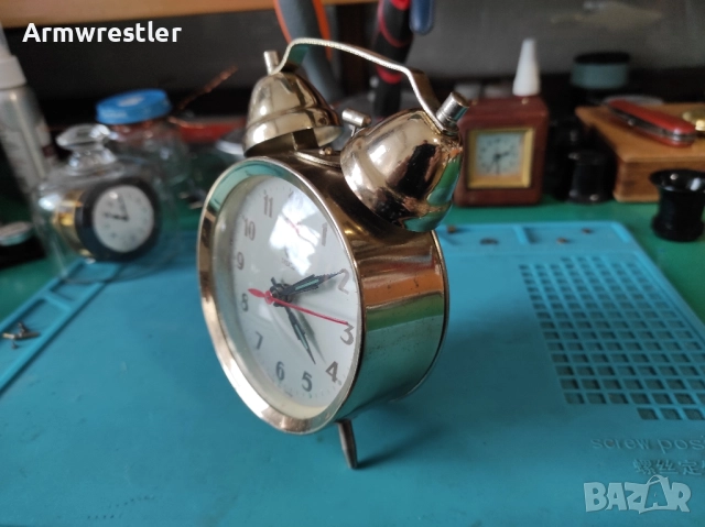 Ретро Китайски Механичен Часовник Будилник , снимка 3 - Антикварни и старинни предмети - 51863431