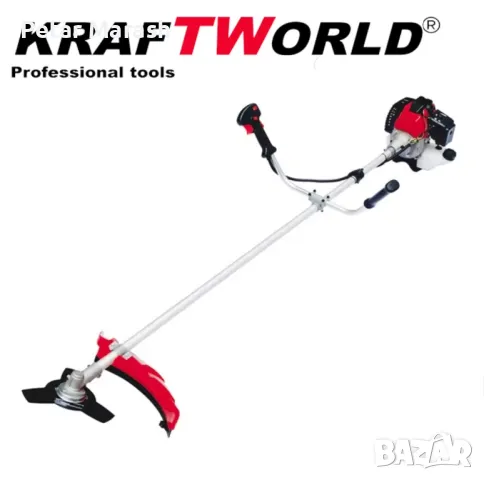 Двутактов Бензинов Тример за Трева KraftWorld + 9 ПОДАРЪКА