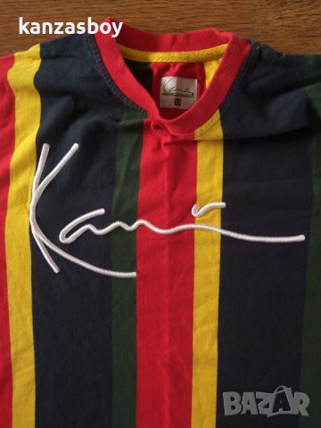 Karl Kani Signature Stripe T-Shirt - страхотна мъжка тениска , снимка 3 - Тениски - 40404673