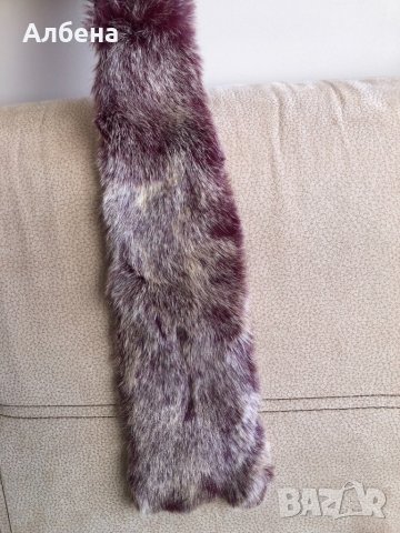 Шал Benetton от естествен косъм , снимка 3 - Шалове - 35220244