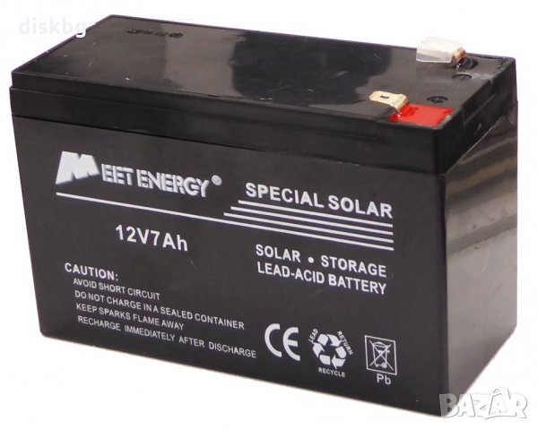 Батерия за UPS 12V / 7Ah - нова акумулаторна, снимка 2 - Кабели и адаптери - 10883998