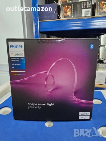LED лента RGBWW Philips Hue Solo, Bluetooth, zigbee, 20W, 1700 лумена, Цветна светлина, IP20, 5 м, снимка 11 - Лед осветление - 52455251
