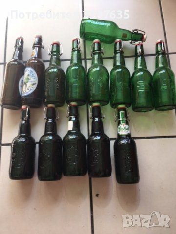бирени шишета с керамична тапа за многократна употреба, снимка 1 - Буркани, бутилки и капачки - 38227759