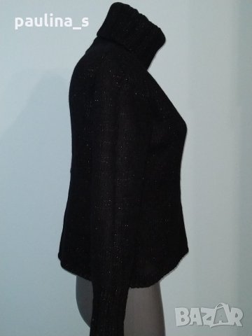 Пуловер от мерино с ламе и поло яка "Gap"® / голям размер , снимка 4 - Блузи с дълъг ръкав и пуловери - 27234775