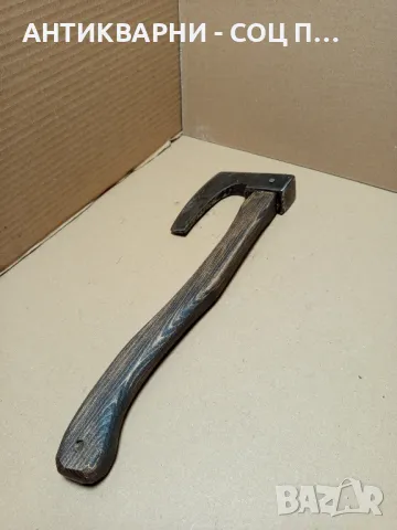 Соц Стара Ръчно Кована Ловно Рибарска Брадвичка Номер 2. Тегло 0.680кг., снимка 3 - Антикварни и старинни предмети - 50436482
