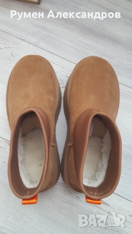 Нови дамски кожени високи боти UGG CLASSIC MINI DIPPER Shestnut р-р 39, снимка 7 - Дамски боти - 52859201