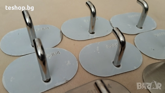 Закачалка за кърпи или друго инокс 8 броя комплект, снимка 2 - Закачалки - 51689772