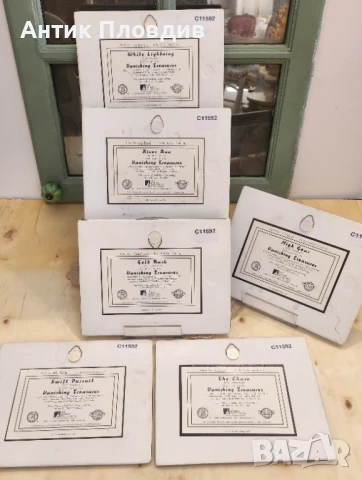 Керамична чиния „White Lightning“ – John Seerey-Lester, The Bradford Exchange (1999), снимка 6 - Декорация за дома - 51338276