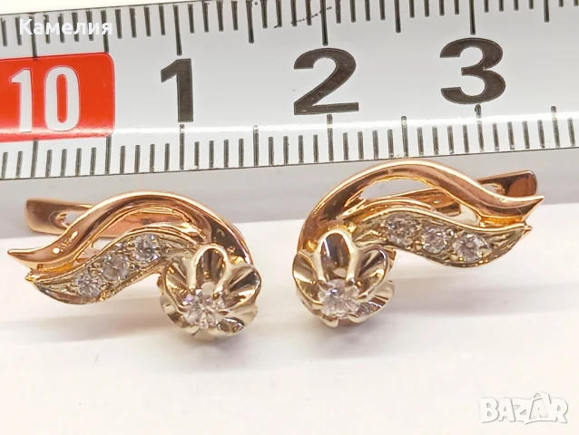 Руско злато , снимка 3 - Обеци - 50770263