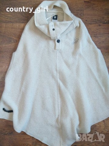 g-star new mono poncho knit wmn - страхотно дамско пончо, снимка 6 - Палта, манта - 27684598