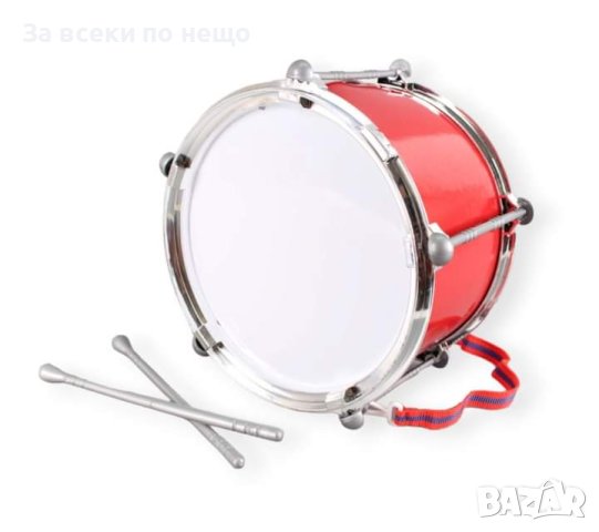 ✨Детски барабан 22 см - червен/син, снимка 1 - Музикални играчки - 43256919