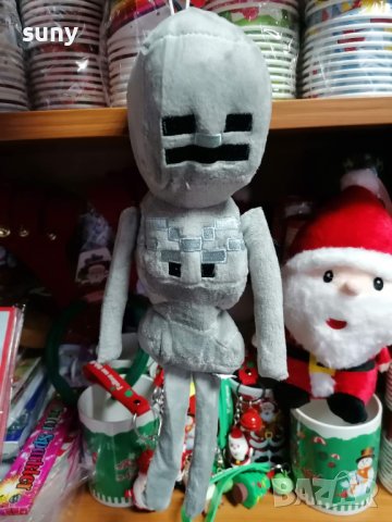 Плюшена играчка Майнкрафт Скелет, снимка 3 - Плюшени играчки - 43428135