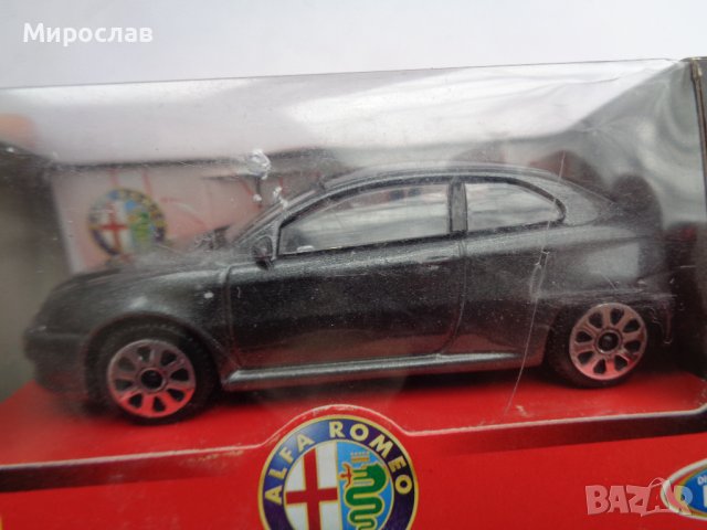 1:43 BBURAGO ALFA ROMEO GT КОЛИЧКА ИГРАЧКА МОДЕЛ, снимка 4 - Колекции - 44033771