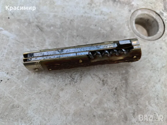 Стар сгъваем нож "PUMA" 70 - 80 година на 20-ти век. Отлично състояние , снимка 8 - Антикварни и старинни предмети - 48633253