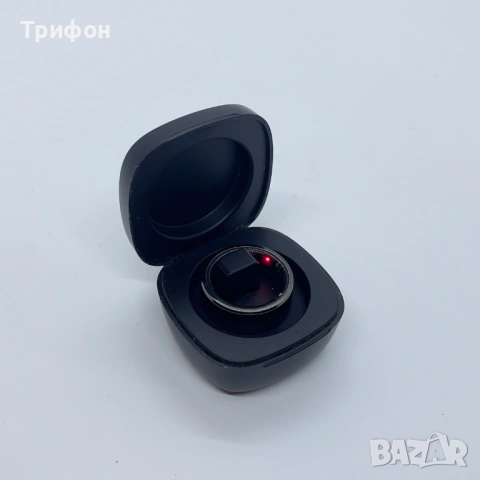 Черен смарт пръстен размер 7.5 / 15 мм , снимка 2 - Смарт гривни - 53214787