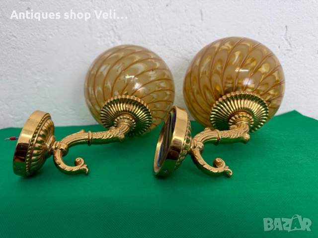 Позлатени аплици за стена №7620, снимка 3 - Антикварни и старинни предмети - 52468988