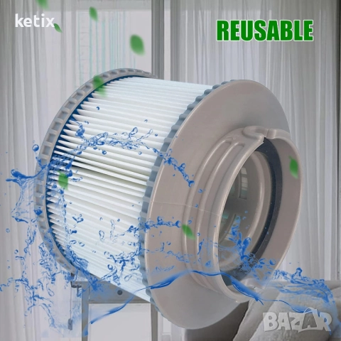 Филтър за джакузи с вградена база,MSpa,комплект от 2 бр., снимка 4 - Басейни и аксесоари - 52956952