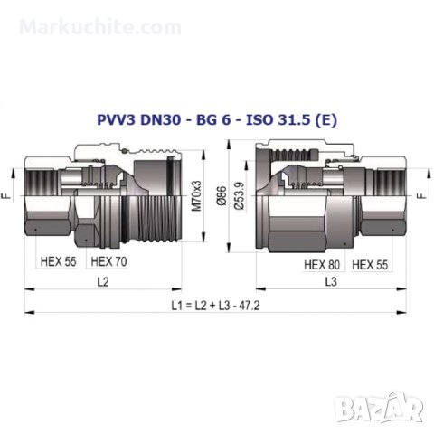 Хидравлична бърза връзка серия PVV3, снимка 11 - Други машини и части - 40344691