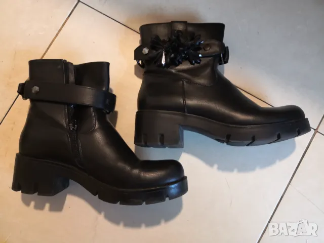 боти дамски 37 черни като нови, снимка 3 - Дамски боти - 48164076
