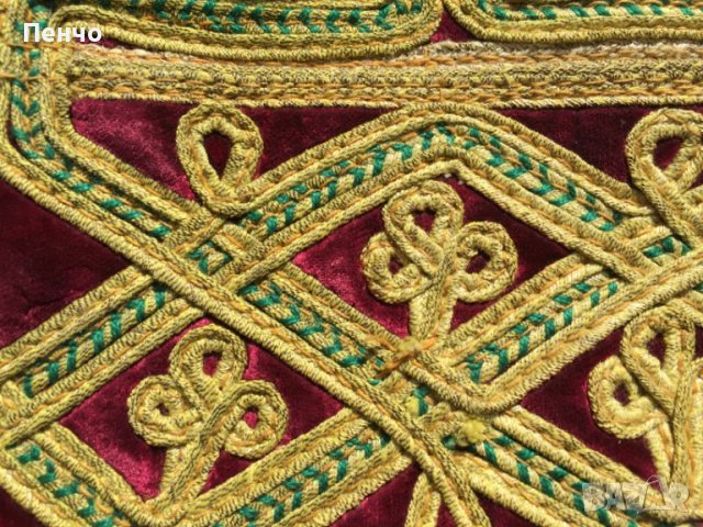 старинен елек, елече /кадифе, сърма/, снимка 4 - Антикварни и старинни предмети - 38394045