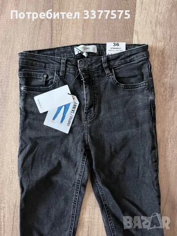 Черни дънки skinny slim fit MANGO, снимка 3 - Дънки - 47292648