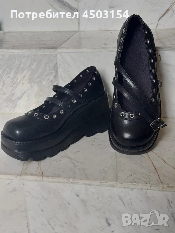 Обувки с платформа, стил Готик, снимка 1