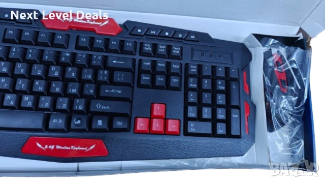 Безжична клавиатура + мишка с БЪЛГАРСКИ букви! , снимка 6 - Клавиатури и мишки - 52865342