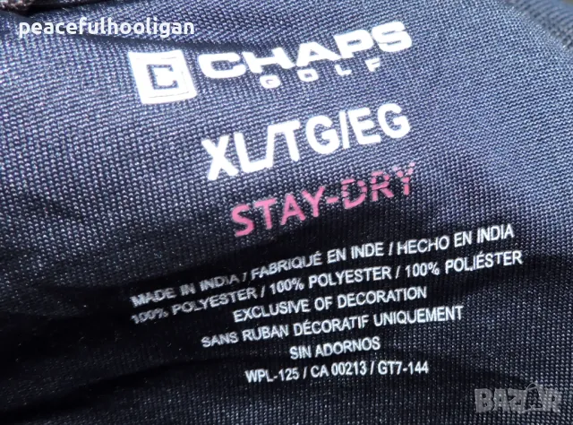 Chaps By Ralph Lauren Golf - страхотна  тениска с яка  размер XL, снимка 12 - Тениски - 50152715