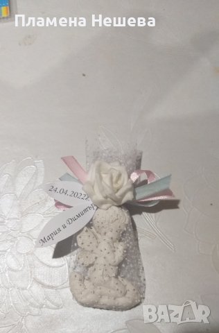 Гипсови ангелчета, подаръци за гости!, снимка 2 - Декорация - 36917696