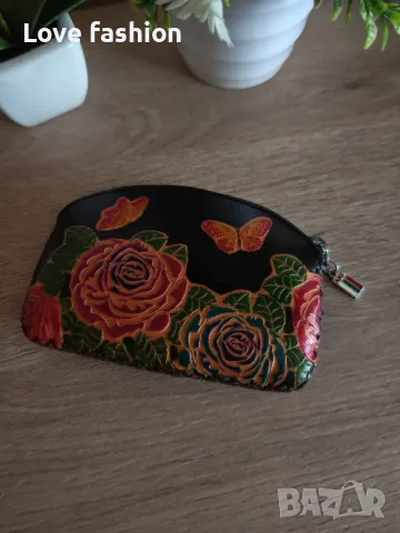 Малко портмоне естествена кожа Арт93, снимка 2 - Портфейли, портмонета - 48084367