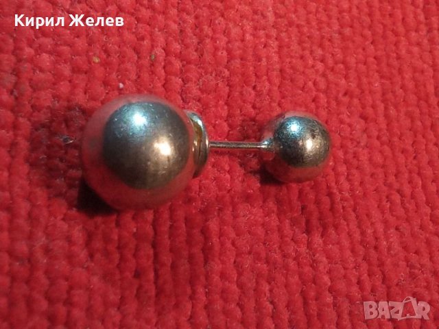 СТАРА СРЕБЪРНА ПИЪРСИНГ ОБЕЦА СРЕБРО 925 ПРОБА ФЕШЪН АРТ БИЖУ 41845